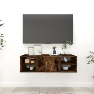 Настенная полка, дымчатый дуб, 102 x 30 x 29 см, искусственное дерево