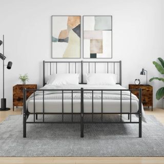 тумбочки прикроватные 2 шт., копченый дуб, 40 x 35 x 47,5 см, искусственное дерево