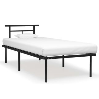 Каркас кровати из черного металла 90 x 200 см