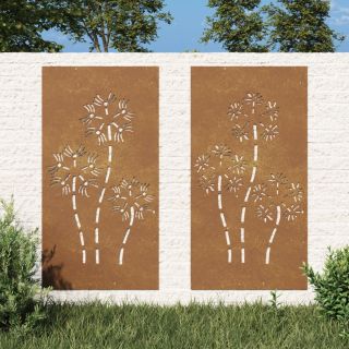 aia seinakaunistus, 2 osa, 105x55 cm, Corteni teras lilledisain