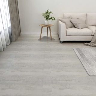 iseliimuvad põrandaplaadid 55 tk, PVC, 5,11 m², helehall