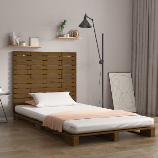 Изголовье кровати настенное, медово-коричневое, 96x3x91,5 см