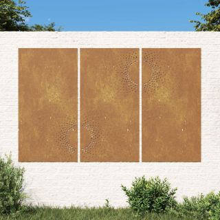 aia seinakaunistus, 3 osa, 105x55 cm, Corteni teras, päike