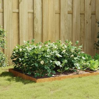 taimekast, 100 x 100 x 18,5 cm, Corten-teras