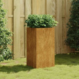 taimekast, 40 x 40 x 80 cm, Corten teras