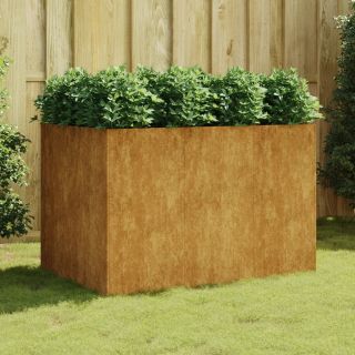 taimekast, 120 x 80 x 80 cm, Corten-teras
