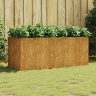 taimekast, 200 x 80 x 80 cm, Corten-teras