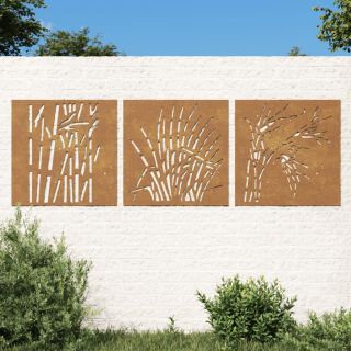 aia seinakaunistus, 3 osa, 105x55 cm, Corteni teras murudisain