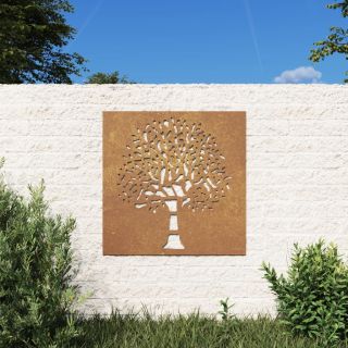 aia seinakaunistus, 105x55 cm, Corteni teras, puudisain