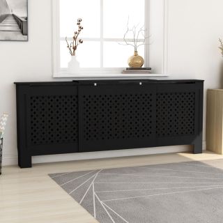 MDF radiaatorikate, must, 205 cm