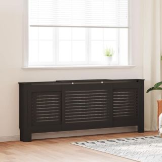 MDF radiaatorikate, must, 205 cm