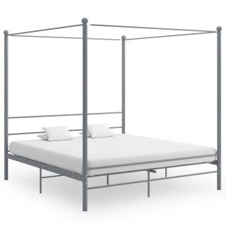 baldahhiiniga voodiraam, hall, metall, 200 x 200 cm