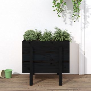 aia taimekast, must, 62 x 50 x 57 cm, männipuit