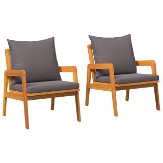 Aiatoole 2 tk 59.5x65x71.5 cm Tugev akaatsiapuit