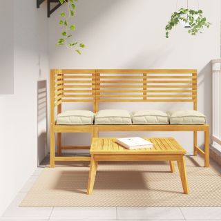 Pallet padjad 4 tk Kreemjas 40x40x8 cm Oxford kangas
