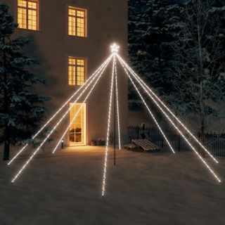 LED-jõulupuu, tuppa/õue, 800 LEDi, külm valge, 5 m