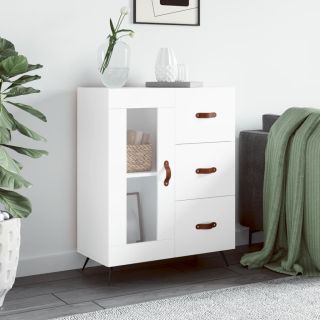Буфет, белый, 69,5 x 34 x 90 см, искусственное дерево