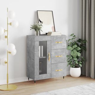 puhvetkapp, betoonhall, 69,5 x 34 x 90 cm, tehispuit