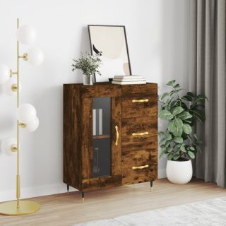 Буфет, копченый дуб, 69,5 x 34 x 90 см, искусственное дерево
