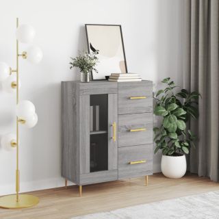 puhvetkapp, hall, Sonoma tamm, 69,5 x 34 x 90 cm, tehispuit