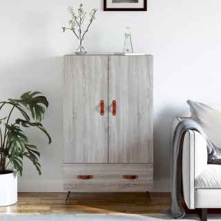 kõrge kapp, hall Sonoma tamm, 69,5 x 31 x 115 cm, tehispuit
