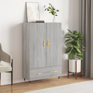 kõrge kapp, hall Sonoma tamm, 69,5 x 31 x 115 cm, tehispuit