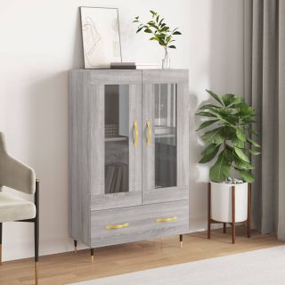 kõrge kapp, hall Sonoma tamm, 69,5 x 31 x 115 cm, tehispuit