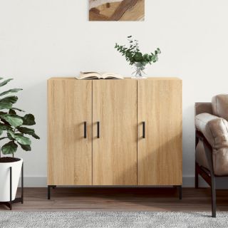 puhvetkapp, Sonoma tamm, 90 x 34 x 80 cm, tehispuit