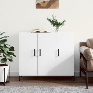 puhvetkapp, valge, 90 x 34 x 80 cm, tehispuit