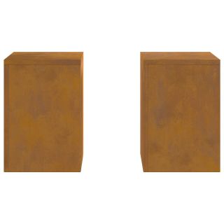 välikasutuses mõeldud taimealused Pillar 2 tk 24x24x35 cm Ilmastikukindel teras