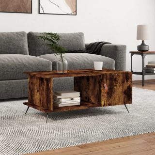журнальный столик, копченый дуб, 90 x 50 x 40 см, искусственное дерево