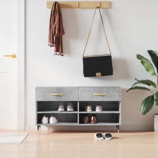 jalatsipink, betoonhall, 102 x 35 x 55 cm, tehispuit