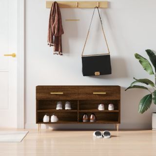 jalatsipink, pruun tamm, 102 x 35 x 55 cm, tehispuit
