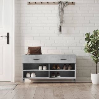 jalatsipink, betoonhall, 102 x 35 x 55 cm, tehispuit