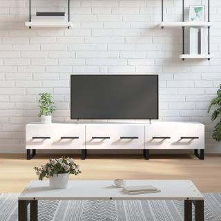 telerikapp, valge, 150 x 36 x 30 cm, tehispuit