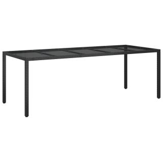 Aia Söögilaud Must 250x100x75 cm Polürotang