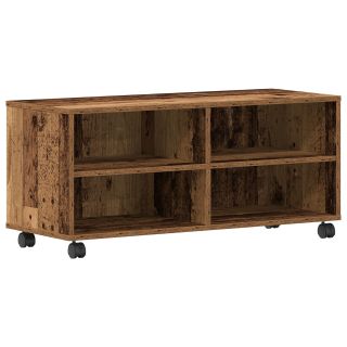 Тумба под ТВ из состаренного дерева 90x35x35 см, искусственное дерево
