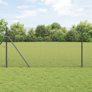 Keevitatud Traadio Aed 13 Postiga Hall 1.2x50 m Teras