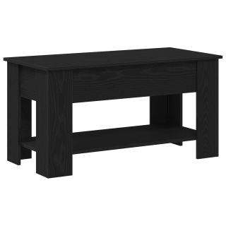 Must Tamme Kohvilaud - 101x49x52 cm Valmistatud Töödeldud Puidust