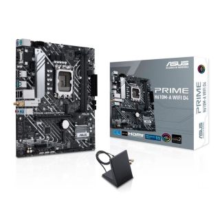 Mainboard|ASUS|Intel H610|LGA1700|Micro-ATX|Memory DDR4|Memory slots 2|1xPCI-Express 3.0 1x|1xPCI-Express 4.0 16x|2xM.2|1x15pin D-sub|1xHDMI|1xDisplayPort|2xAudio-In|1xAudio-Out|4xUSB 2.0|2xUSB 3.2|2xPS/2|1xRJ45|2xRF-Out|H610M-AWIFID4