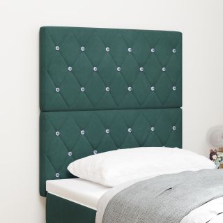 voodiots kristallnupuga tepitud tume roheline 80 cm samet,voodiots kristallnupuga tepitud tume roheline 160 cm samet