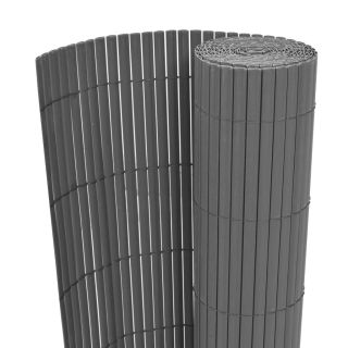 kahepoolne piirdeaed, PVC 150 x 500 cm, hall