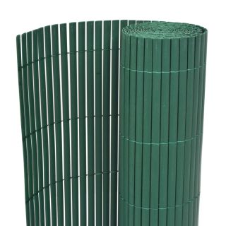 kahepoolne piirdeaed, PVC 90 x 300 cm, roheline