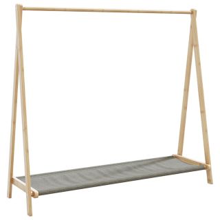 riiulitega riidenagi, 106x34x102 cm, bambus
