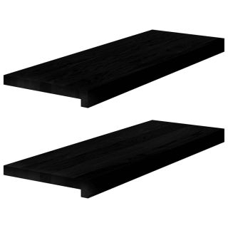 aknalauad 2 tk, tumepruun, 70 x 25 x 2 cm, toekas tammepuit