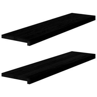 aknalauad 2 tk, tumepruun, 100 x 25 x 2 cm, toekas tammepuit