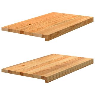 aknalauad 2 tk, helepruun, 70 x 40 x 2 cm, toekas tammepuit