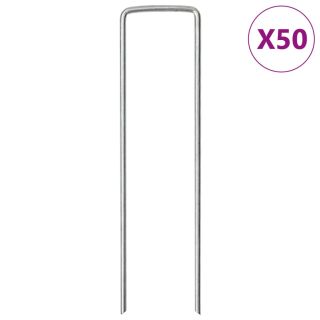 U-kujulised maavaiad 50 tk, 15 x 3,5 cm, tsingitud teras