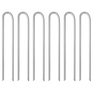 U-kujulised telgivaiad 6 tk, 37 cm Ø10 mm, tsingitud teras