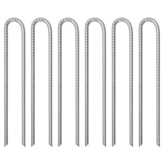 U-kujulised telgivaiad 6 tk, 41,5 cm Ø12 mm, tsingitud teras